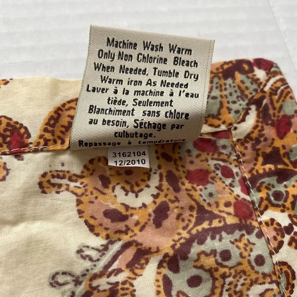 Pottery Barn Napkins Table Kitchen Dining Decor Floral Paisley Square Set of 2